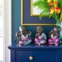 Rainbow Monks Statue Set