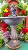 Fairy Solar Powered Fountain Birdbath