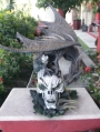 Evil Dead Skull And Dragon Light Up Statue With USB
