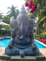 Large Blue Ganesh Garden Statue