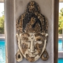 Antique Buddha Head Wall Art