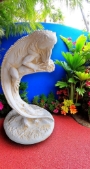 Cement Dragon Lizard Garden Statue