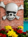 Large Skull Metal Wall Art