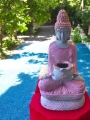Blush Pink Rulai Buddha Garden Planter