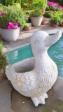 Cement Duck Garden Planter