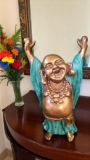 Turquoise Hands Up Buddha Statue