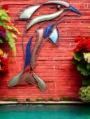 Large Wire Dolphin Wall Art