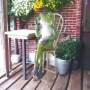 Frog With Mobile Phone Statue
