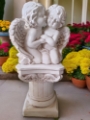 Double Cherubs Garden Statue