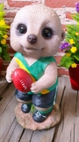 Footballer Meerkat Money Box
