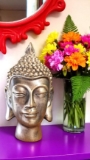 Bronze Buddha Head Statue