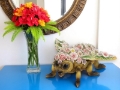 Large Floral Bee Statue