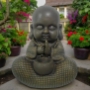 Large Sitting Buddha With Bowl Statue