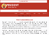 Prudent Pest Control's website