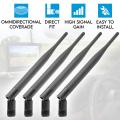 Elinz 4x Aerial Digital Wireless 2.4 GHz Frequency 5dBi Antenna RP SMA Male Connector