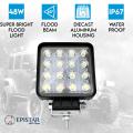 Elinz 48W LED Work Light Square 60° Flood Lamp Fog IP67 Offroad Tractor Jeep 12V 24V