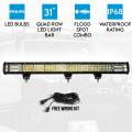 Elinz 31" LED Light Bar Philips Work Driving 4 Rows Flood Spot Combo IP68 4WD Offroad