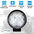 Elinz 27w Driving Light Epistar LED Round Spot Worklight 12V 24V Offroad Truck 4WD 4X4