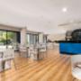 Spacious breakfast area