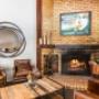 Spacious lobby with sitting area