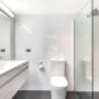 Vanity in bathroom