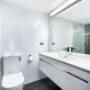 Vanity in bathroom
