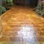 stenciled concrete