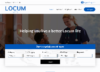 Locum Life Recruitment's website