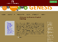 Genesis Capital Funding's website
