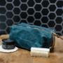 waxed canvas toiletry bag