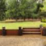 Steel Steps with stone infill