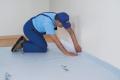 Temporary floor protection mat