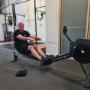 Personal training session. Getting some rowing done.