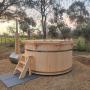 1.9m Wooden Hot Tub with external heater