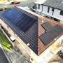 All black solar panel installation