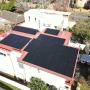 All black solar panel installation