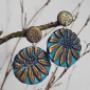 flat- round earrings