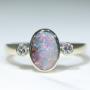 Queensland Boulder Opal Gold Ring