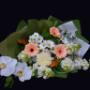 Peach White Flower Bouquet