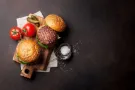 aussie beef burger - morphett place cafe - erskine park