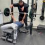 Youth athlete Anirudh developing his barbell bench press to get stronger