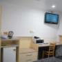 1 QUEEN BED,NSMK,FLATSC,FRWIFI,WORK,CABLTV,RVAIRC