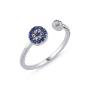 Adjustable Evil Eye Ring