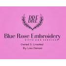 Blue Rose Embroidery