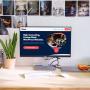 Website on Screen