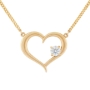 Heart Pendant with Diamond