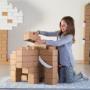 elephant made with cardboard blocks