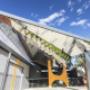 Stainless steel sculptural soffit at Fremantle College
