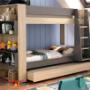 Kakadu Bunk Bed with Bookcase is the ideal loft bunk for all room sizes. With so many awesome options including the bookcase at the end of the bunk bed with deep shelves! Great for all book sizes and display items. Single Storage trundle also available and easy to use ladder with hand holds. Awesome loft beds for kids.