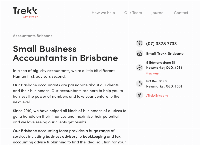 Trekk Advisory's website